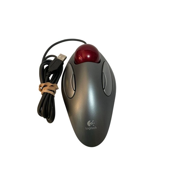 Logitech Trackman Marble Wired USB Trackball Mouse - T-BC21 - Picture 1 of 7